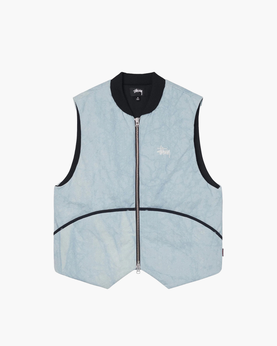 Stussy Washed Canvas Primaloft Vest | The Sneaker Store