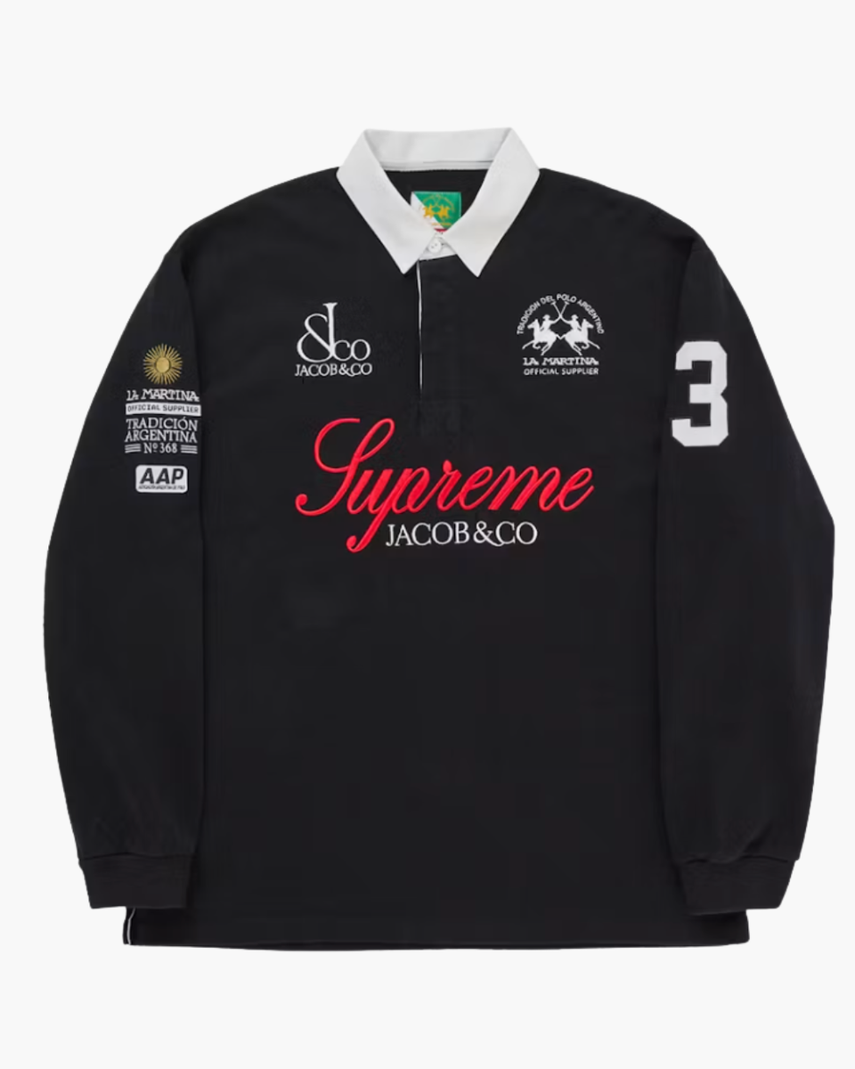 Supreme La Martina Rugby Black | The Sneaker Store