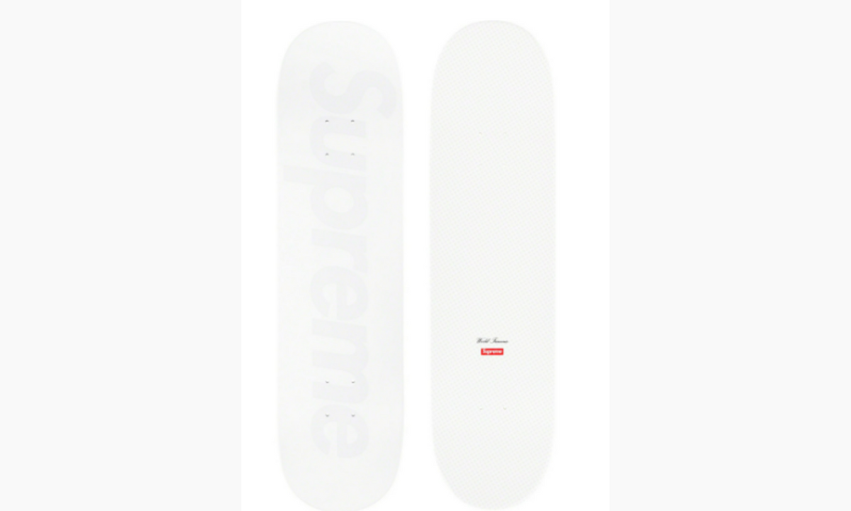 Supreme Tonal Box Logo Skateboard Deck White | The Sneaker Store