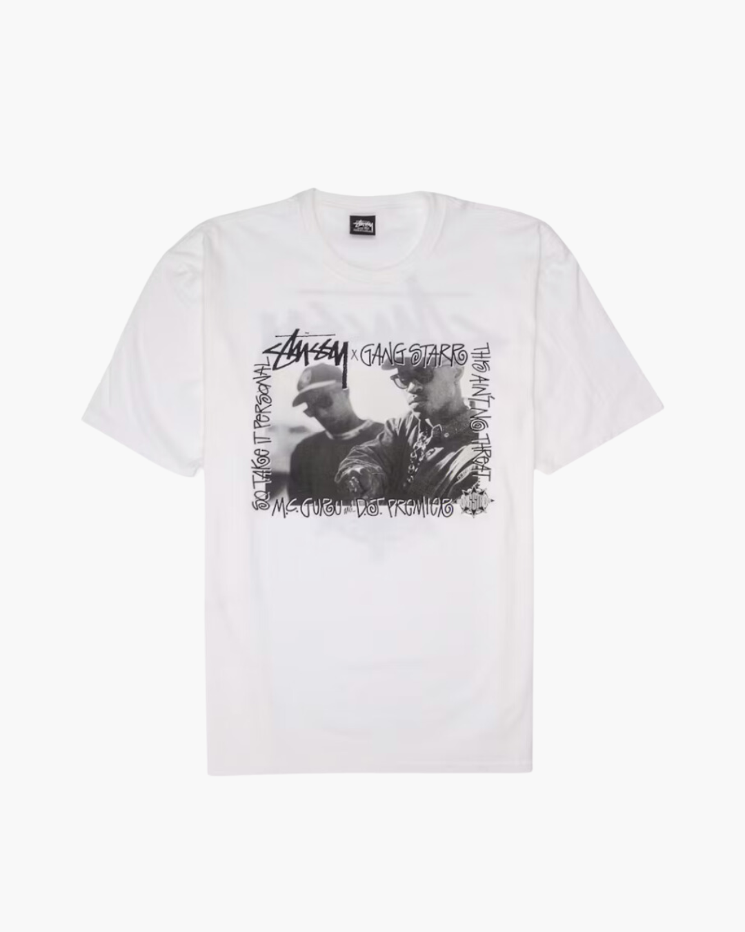 Stussy Gang Starr Take It Personal Tee White | The Sneaker Store