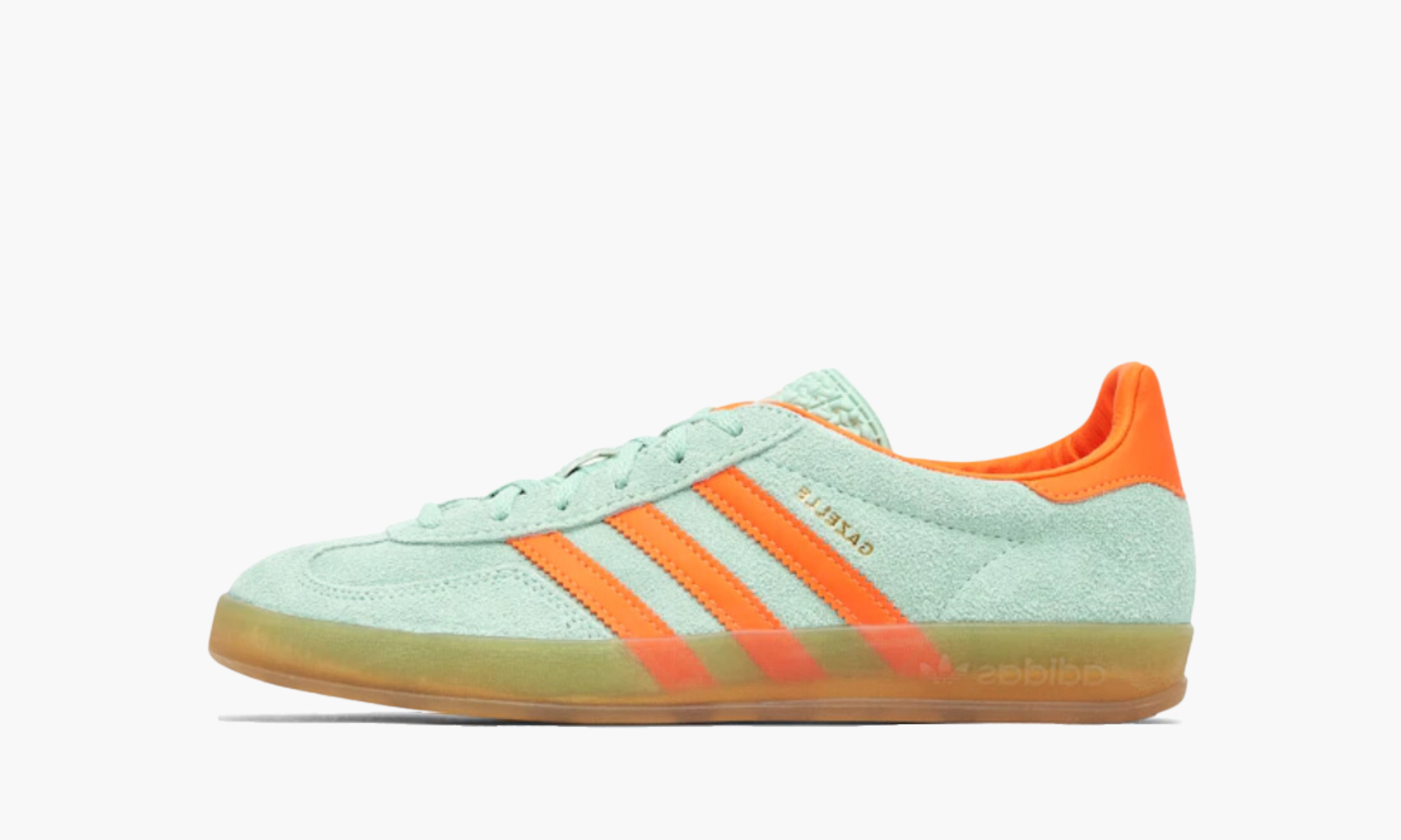 Adidas Gazelle Indoor Linen Green Solar Orange The Sneaker Store