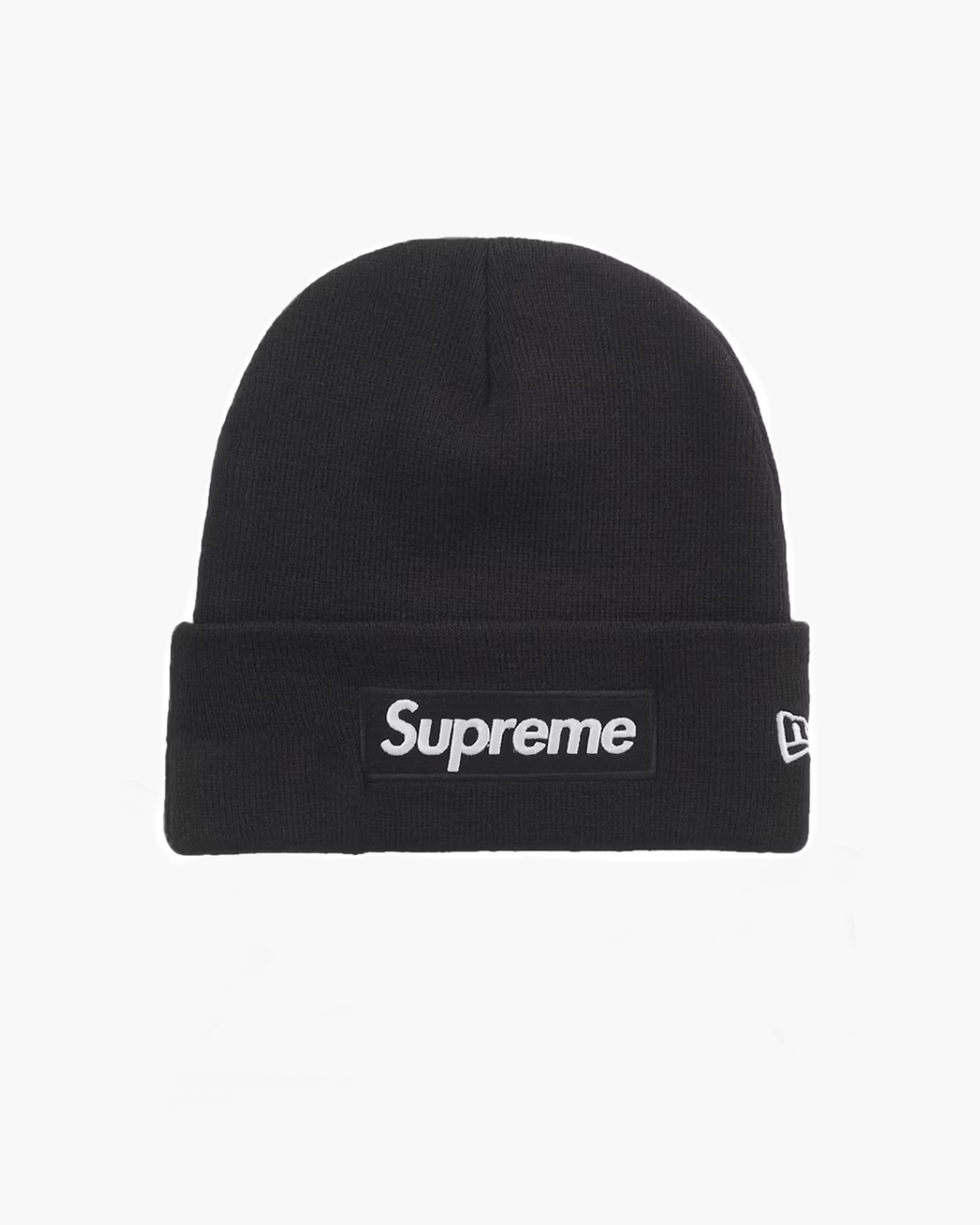 Supreme New Era Box Logo Beanie (FW25) Black - The Sneaker Store Supreme New Era Box Logo Beanie (FW25) Black - The Sneaker Store
