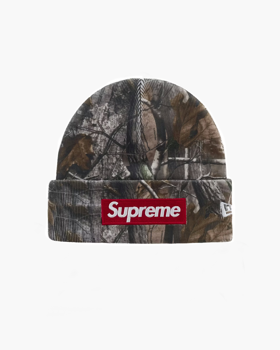 Supreme New Era Box Logo Beanie (FW25) Realtree AP Camo - The Supreme New Era Box Logo Beanie (FW25) Realtree AP Camo - The