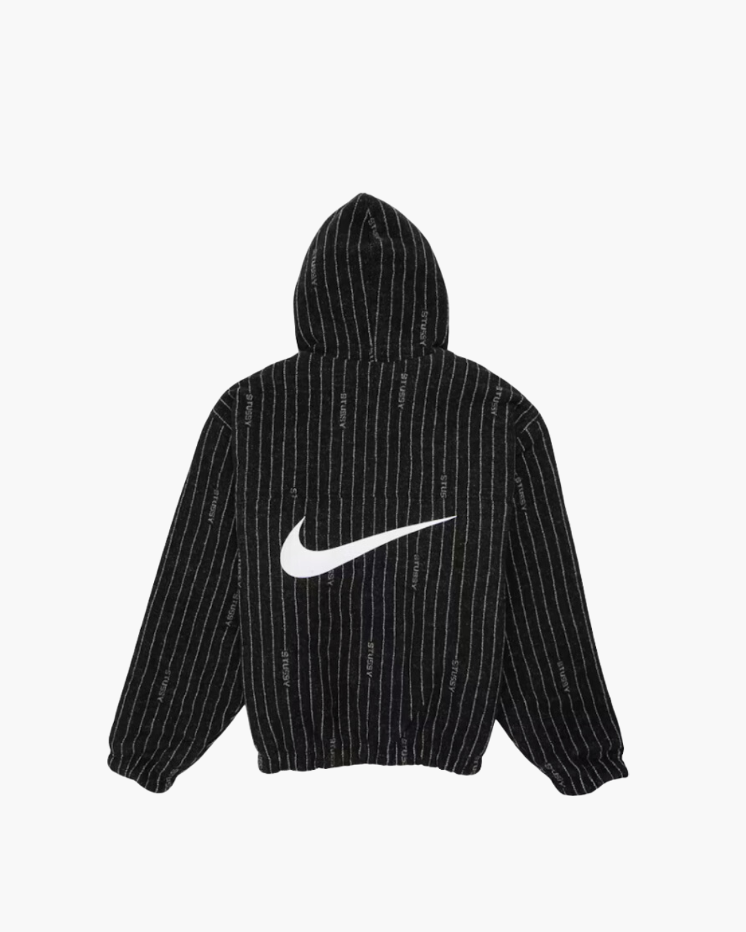 Nike x Stussy Striped Wool Jacket Black | The Sneaker Store