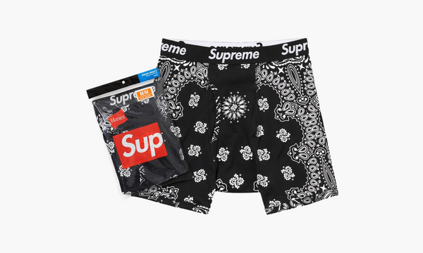 Supreme Hanes Bandana Underbukser (2 Pack) Black