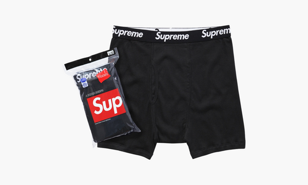 Supreme Hanes Underbukser (4 Pack) Black | The Sneaker Store