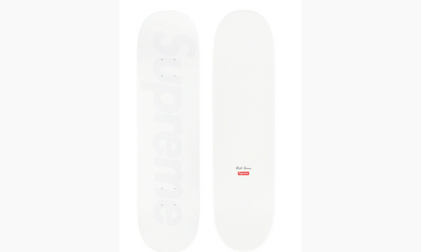 Supreme Tonal Box Logo Skateboard Deck White | The Sneaker Store